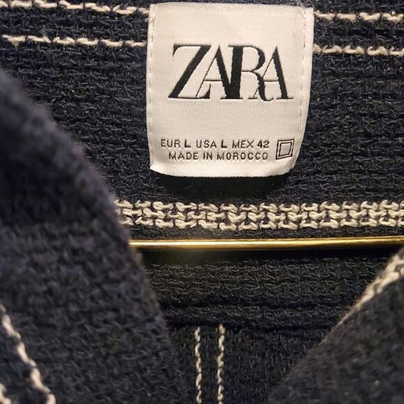 Zara Boho Poly Blend Button Top - Picture 3 of 3